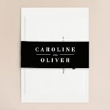 "At Last" - Wedding Invitations in Onyx by Lauren Chism - Assembled