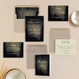 "Starry, Starry Night" - Wedding Invitations in Shadow by Elly - Invitation Suite