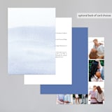 "Watercolour Stripe" - Wedding Invitations in Azure by Bethan - Back of Card