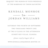 "Watercolour Stripe" - Wedding Invitations in Azure by Bethan - Close-Up