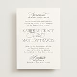 "Sacrament" - Wedding Invitations in Cloud by Heather Cairl - Front