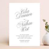 "Stacked Script" - Wedding Invitations in Classic by Olivia Kanaley Inman - Front