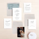 "Stacked Script" - Wedding Invitations in Classic by Olivia Kanaley Inman - Invitation Suite