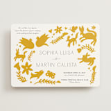 "Otomi" - Wedding Invitations in Sunshine by Shari Margolin - Front