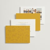 "Otomi" - Wedding Invitations in Sunshine by Shari Margolin - Back of Card Options