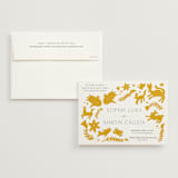 "Otomi" - Wedding Invitations in Sunshine by Shari Margolin - Invitation with Envelope