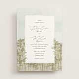 "Aspen" - Wedding Invitations in Lake by Robert and Stella - Front