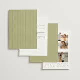 "Aspen" - Wedding Invitations in Lake by Robert and Stella - Back of Card Options