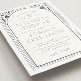 "Nouveau Frame" - Wedding Invitations in Delphinium by Ashley DeMeyere - Detail