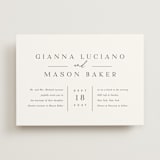 "Sector" - Wedding Invitations in Snow by Kaydi Bishop - Front