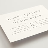 "Sector" - Wedding Invitations in Snow by Kaydi Bishop - Detail