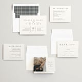 "Sector" - Wedding Invitations in Snow by Kaydi Bishop - Invitation Suite