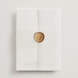 "kosmos" - Wedding Invitations in Cotton Candy by Phrosné Barwood - Assembled with Vellum Wrap and Wax Seal