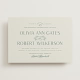 "Chantilly" - Wedding Invitations in Emerald by Kimberly Morgan - Front
