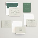 "Chantilly" - Wedding Invitations in Emerald by Kimberly Morgan - Invitation Suite