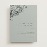 "Delicate" - Wedding Invitations in Eucalyptus by Emily Sabol Goss - Front