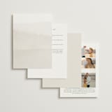 "Delicate" - Wedding Invitations in Pearl by Emily Sabol Goss - Back of Card Options