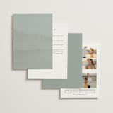 "Delicate" - Wedding Invitations in Eucalyptus by Emily Sabol Goss - Back of Card Options
