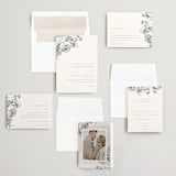 "Delicate" - Wedding Invitations in Pearl by Emily Sabol Goss - Invitation Suite
