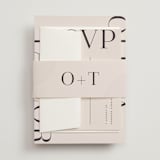 "Eclectic" - Wedding Invitations in Dusty Rose by Vera Lim - Assembled with Belly Band