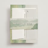 "The Vow" - Wedding Invitations in Meadow by Elly - Assembled with Belly Band