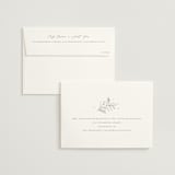 "Simple Crest" - Wedding Invitations in Sage by Kristen Smith - FREE Recipient Addressing