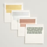 "Simple Crest" - Wedding Invitations in Sage by Kristen Smith - Envelope Liner Options