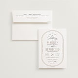 "Encapsulated" - Wedding Invitations in Black Tie by Hooray Creative - Invitation with Envelope