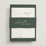 "Flip" - Wedding Invitations in Forest by Kelly Schmidt - Assembled with Belly Band