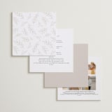 "leafy wreath" - Wedding Invitations in Taupe by Ghazal Ali - Back of Card Options