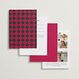 "Rose Garden" - Wedding Invitations in Magenta by Leah Bisch - Back of Card Options