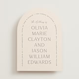 "Splendid" - Wedding Invitations in Ecru by Sandra Picco Design - Front