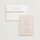 "Splendid" - Wedding Invitations in Ecru by Sandra Picco Design - Invitation with Envelope