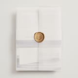 "Stillness" - Wedding Invitations in Horizon by Sumak Studio - Assembled with Vellum Wrap and Wax Seal