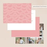"Winter Flourish" - Wedding Invitations in Petal Pink by Annie Clark - Back of Card