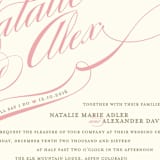 "Winter Flourish" - Wedding Invitations in Petal Pink by Annie Clark - Close-Up