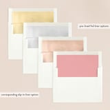 "Winter Flourish" - Wedding Invitations in Petal Pink by Annie Clark - Envelope Liner Options