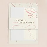 "Winter Flourish" - Wedding Invitations in Petal Pink by Annie Clark - Assembled