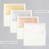 "Flora" - Wedding Invitations in Blush by Nicoletta Savod - Envelope Liner Options