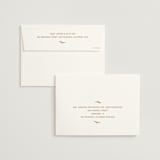 "Classic and Floral" - Wedding Invitations in Bark by Jen Ramsey - FREE Recipient Addressing