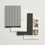 "Hayes" - Wedding Invitations in Forest by Blustery August - Back of Card Options