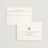 "Blockprint" - Wedding Invitations in Sunset by Olivia Kanaley Inman - FREE Recipient Addressing