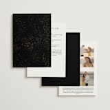 "Side by Side" - Wedding Invitations in Tuxedo by Orasie - Back of Card Options