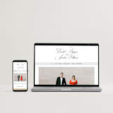 "Side by Side" - Wedding Invitations in Tuxedo by Orasie - FREE Wedding Website