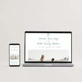 "Palm Tree Crest" - Wedding Invitations in Palm by Erika Firm - FREE Wedding Website