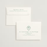 "Palm Tree Crest" - Wedding Invitations in Palm by Erika Firm - FREE Recipient Addressing