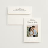 "Terra" - Wedding Invitations in Snow by Pixel and Hank - Invitation with Envelope