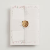 "Cherry Tomatoes" - Wedding Invitations in Tomato by Katharine Watson - Assembled with Vellum Wrap and Wax Seal
