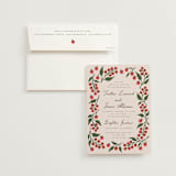 "Cherry Tomatoes" - Wedding Invitations in Tomato by Katharine Watson - Invitation with Envelope