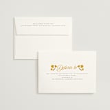 "Vintage Wildflowers" - Wedding Invitations in Yolk by Morgan Kendall - FREE Recipient Addressing